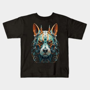 Industrial Punk Dogs by Liza Kraft 7.0 Kids T-Shirt